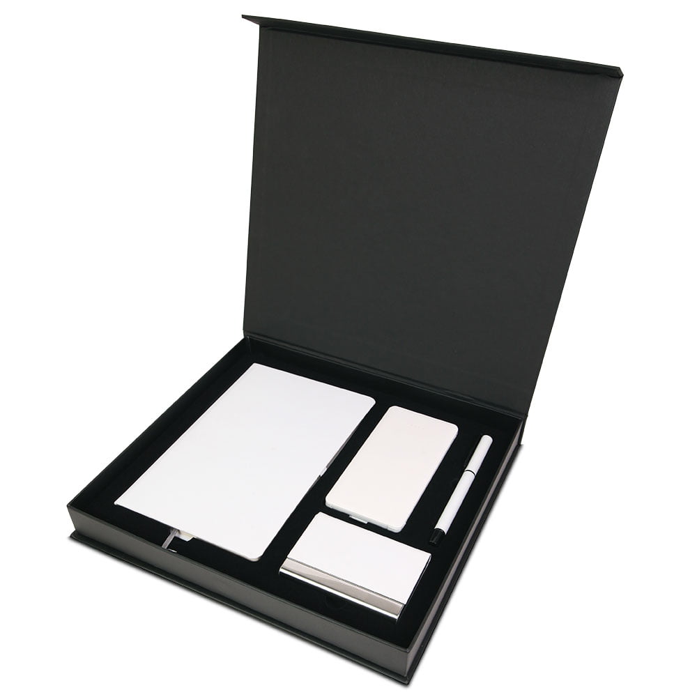 KAYNAŞLI1 Kişiye Özel Kutulu Defter & Powerbank & Metal Roller Kalem & Kartvizitlik Hediye Seti - Görsel 1